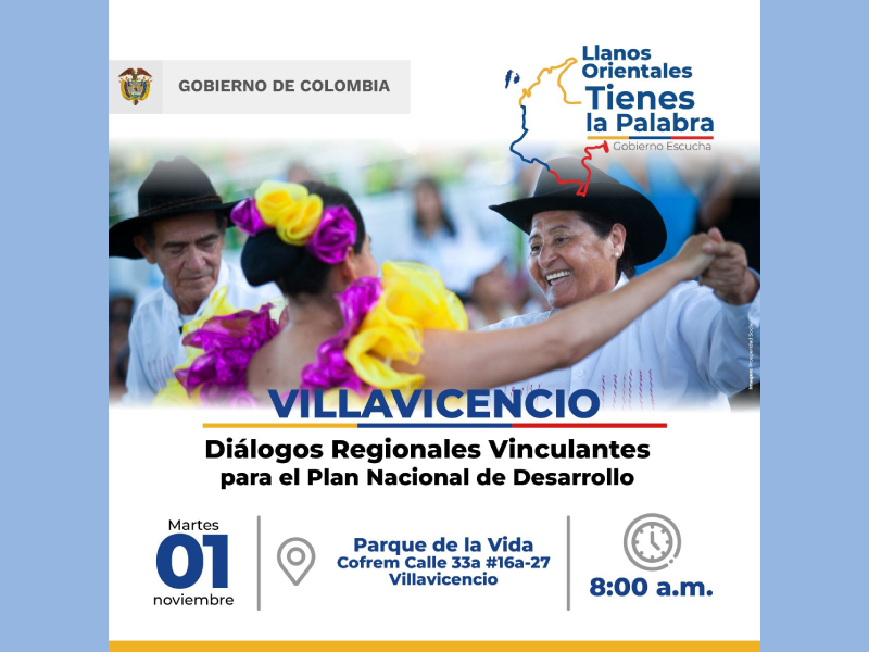 Los llaneros tienen la palabra- Diálogo Regional Vinculante en Villavicencio será liderado por el ministro de Justicia