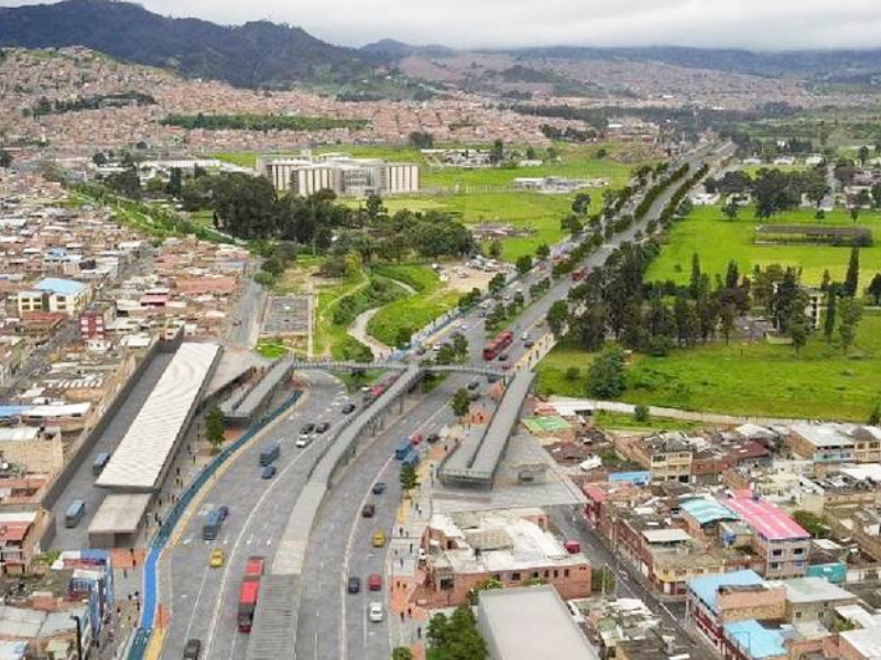 avanzan las obras en el sur de Bogotá