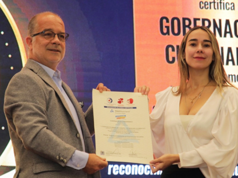Gobernación de Cundinamarca, primera entidad pública certificada como Organización Saludable