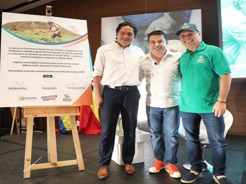 Cundinamarca firma convenio con Colombia Compra Eficiente Se man tiene la imagen