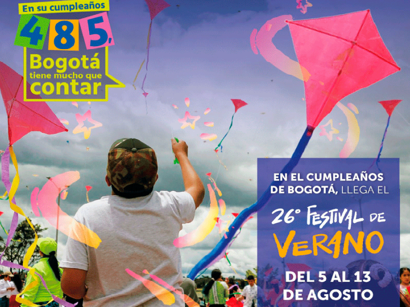 Con el Festival de Verano Bogotá celebrará su cumpleaños 485