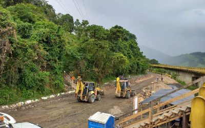 Avanza la construcción de vía provisional en la Transversal del Cusiana