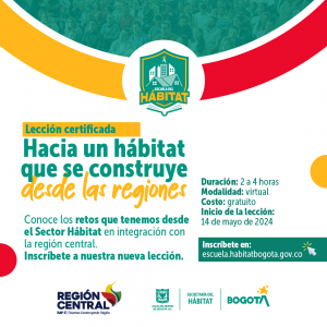 Abiertas las inscripciones para la lección virtual ´Hacia un hábitat que se construye desde las regiones´