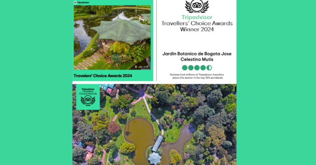 Jardín Botánico de Bogotá, uno de los ganadores premio Travellers’ Choice 2024