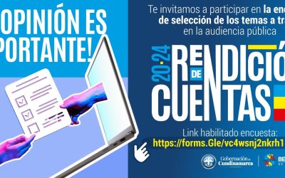 Temas a tratar en la Rendición de Cuentas 2024 de la Beneficencia de Cundinamarca podrán ser priorizados por la comunidad